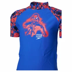 Speedo Marvel Spiderman Sun Top Blue Blå Discount