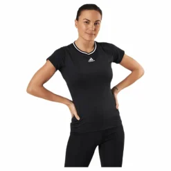 adidas Tennis Match Tee Aeroready White/Black Svart
