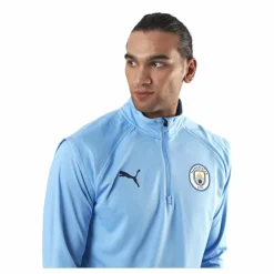 Puma MCFC Warmup Midlayer Blue Blå Sale