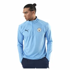 Puma MCFC Warmup Midlayer Blue Blå Sale