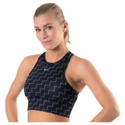 Medium Pad Bra High Neck Neo Black*Nike New