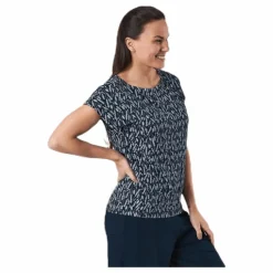 Melanie Capsleeve Blue/Patterned*Holebrook Online