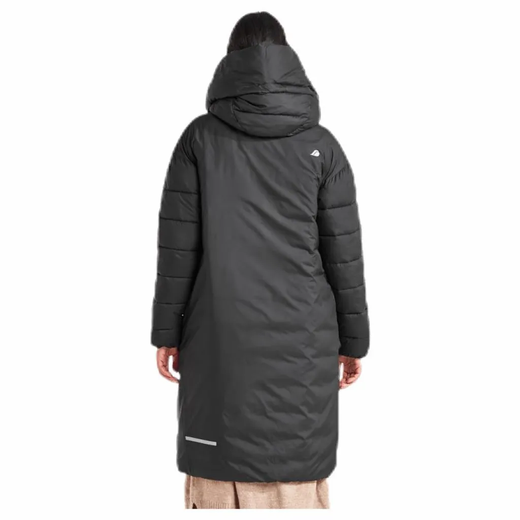 Didriksons Melina Puff Coat Black Svart Clearance
