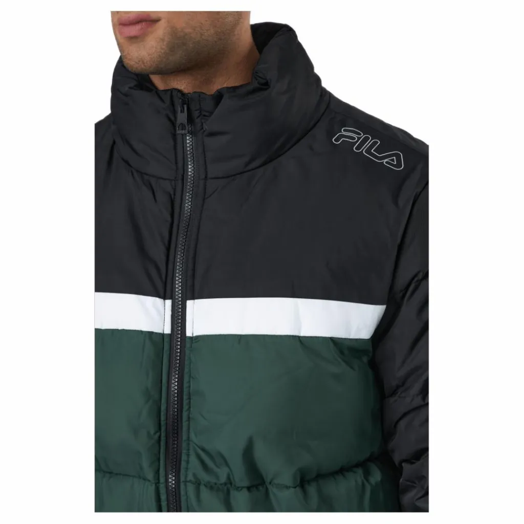 Men Oliver Puff Jacket Sycamore-black-bright White*Fila Discount