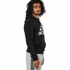 adidas Mens Badge Of Sport  French Terry Hoodie Black Svart Outlet