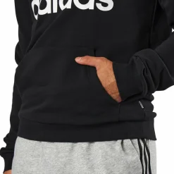 adidas Mens Badge Of Sport  French Terry Hoodie Black Svart Outlet
