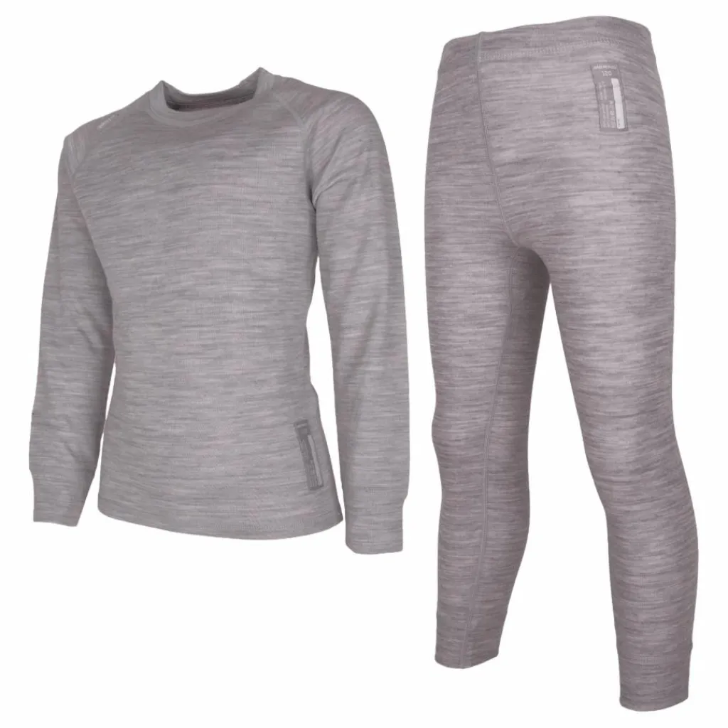 Lindberg Merino Set Grey Melange Grå Online
