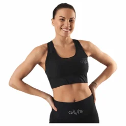 Mesh Black Swirl Sports Bra Black*Gavelo Sale