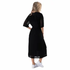 Svea Mesh Dress Black Svart Online