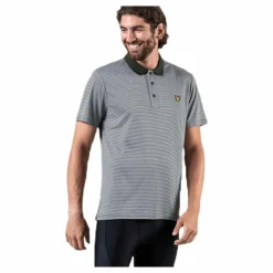Microstripe Polo Green*Lyle & Scott Clearance