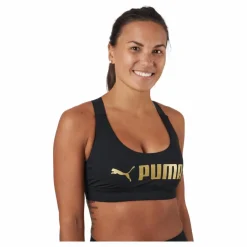 Mid Impact Fit Bra Black-metallic*Puma New