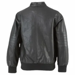 Mike Faux Leather Jacket Black*Name It Clearance