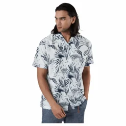 Jack & Jones Mike Shirt Ss Plain White Vit Clearance