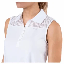 Miko Sleeveless Poloshirt White*Röhnisch Outlet