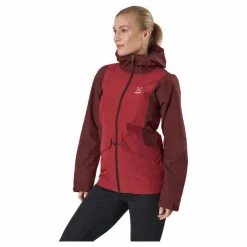 Mila Rain Jacket Maroon Red/brick Red*Haglöfs Outlet