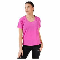 Nike Miler Top SS Breathe Purple Rosa Best