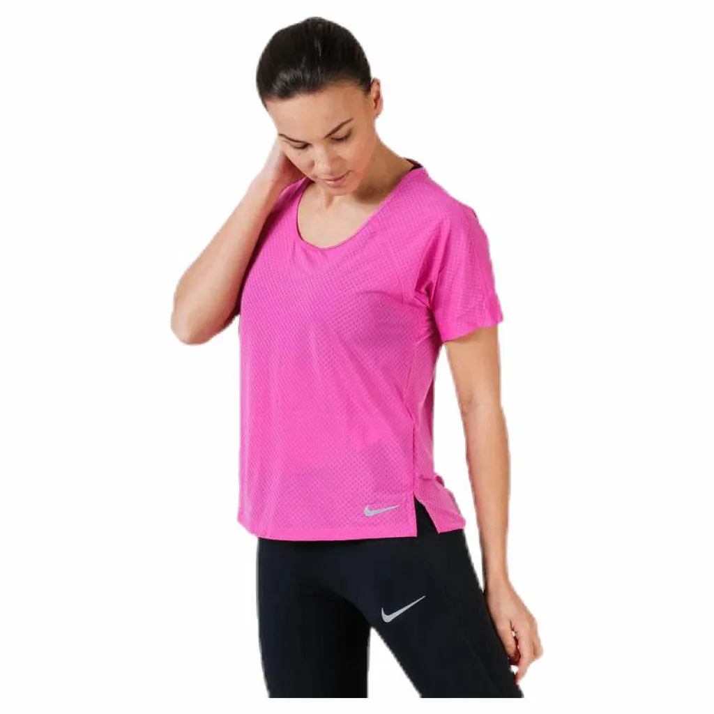 Nike Miler Top SS Breathe Purple Rosa Best