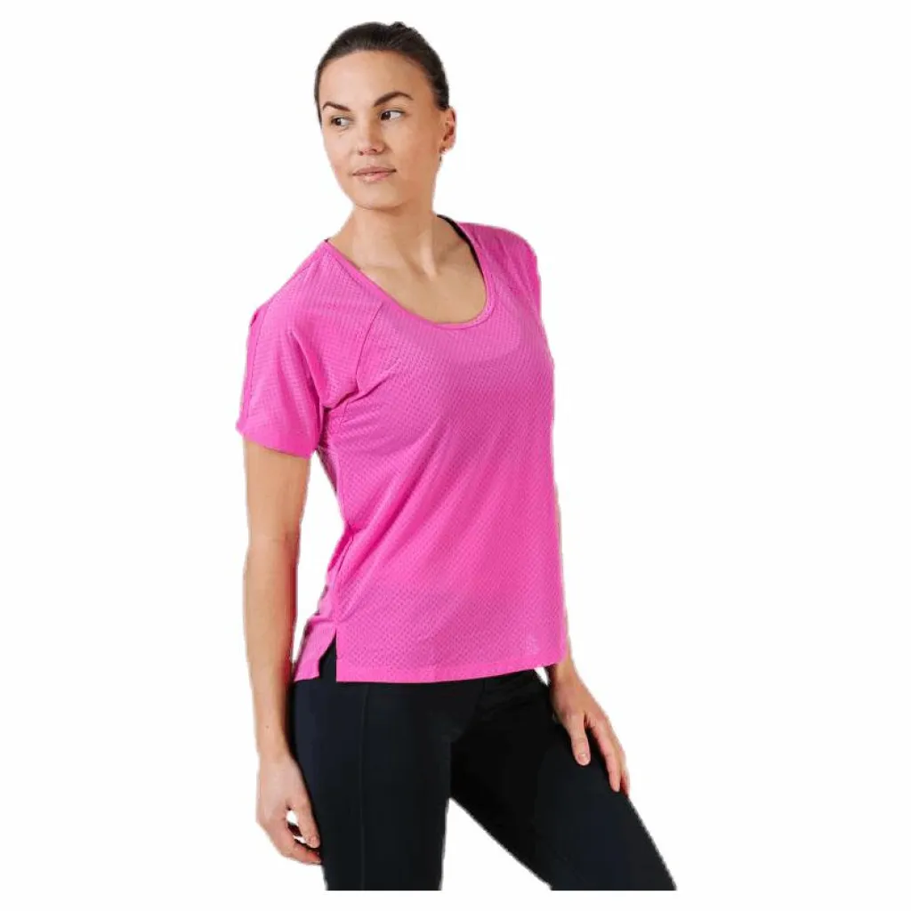 Nike Miler Top SS Breathe Purple Rosa Best