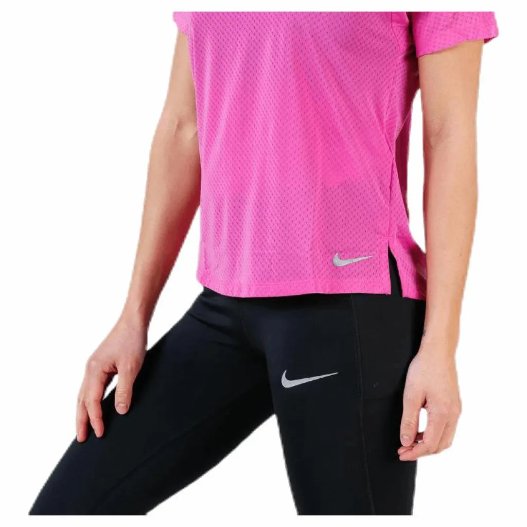 Nike Miler Top SS Breathe Purple Rosa Best