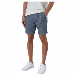 Jack & Jones Milton Chino Shorts Akm Linen Blue Blå Outlet