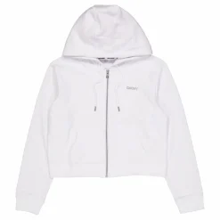 DKNY Sport Mini Stud Lg F/zip H White Vit New