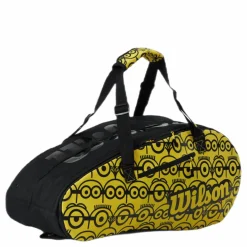 Minions Tour 12Pk Racket Bag Black/Yellow*Wilson New