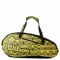 Minions Tour 12Pk Racket Bag Black/Yellow*Wilson New