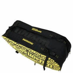 Minions Tour 12Pk Racket Bag Black/Yellow*Wilson New