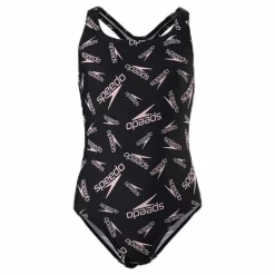 Speedo Minnie Mouse Allover Medalist Black Svart Sale