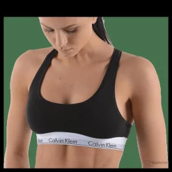 Calvin Klein Modern Cotton Bralette Black Svart Best
