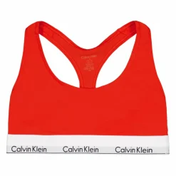 Calvin Klein Modern Cotton Unlined Bralette Orange Röd Outlet