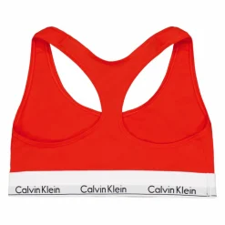 Calvin Klein Modern Cotton Unlined Bralette Orange Röd Outlet