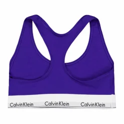 Calvin Klein Modern Cotton Unlined Bralette Blue Blå Discount
