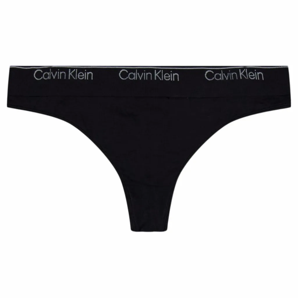Calvin Klein Modern Seamless Thong Black Svart New