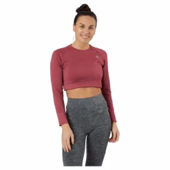 Molly Seamless LS Crop Top Pink*Norfolk Online