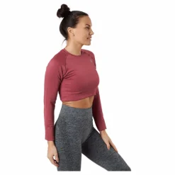 Molly Seamless LS Crop Top Pink*Norfolk Online