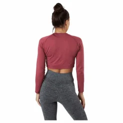 Molly Seamless LS Crop Top Pink*Norfolk Online