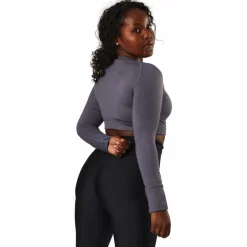 Norfolk Molly Seamless Ls Crop Top Blue Lila Sale