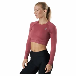 Molly Seamless Ls Crop Top Rose*Norfolk Outlet