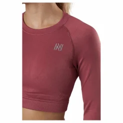 Molly Seamless Ls Crop Top Rose*Norfolk Outlet