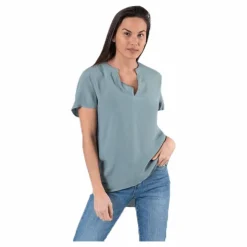 Only Molly Ss V-Neck Green Grön