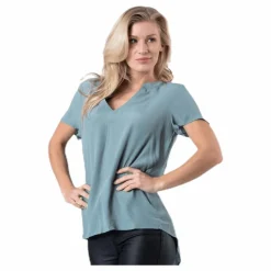Only Molly Ss V-Neck Green Grön