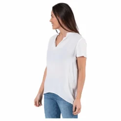 Only Molly Ss V-Neck White Vit Discount