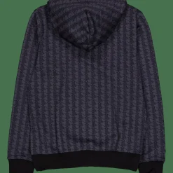 Monogram Fleece Hoodie Graphite Sombre/black*Lacoste New