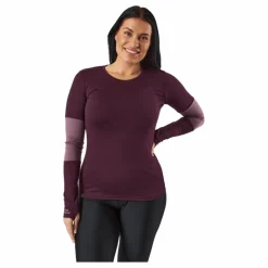 Mons Royale Cornice Long Sleev Wine Red Lila Outlet