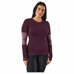 Mons Royale Cornice Long Sleev Wine Red Lila Outlet