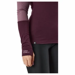 Mons Royale Cornice Long Sleev Wine Red Lila Outlet