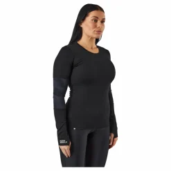 Mons Royale Cornice Long Sleev Black Svart Clearance