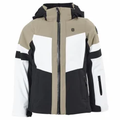 8848 Altitude Montrose Jr Jacket Fallen Rock Beige, Vit och Svart Clearance