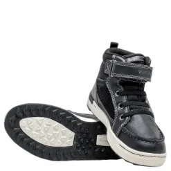 Viking Moss Mid Kids Black Svart Best